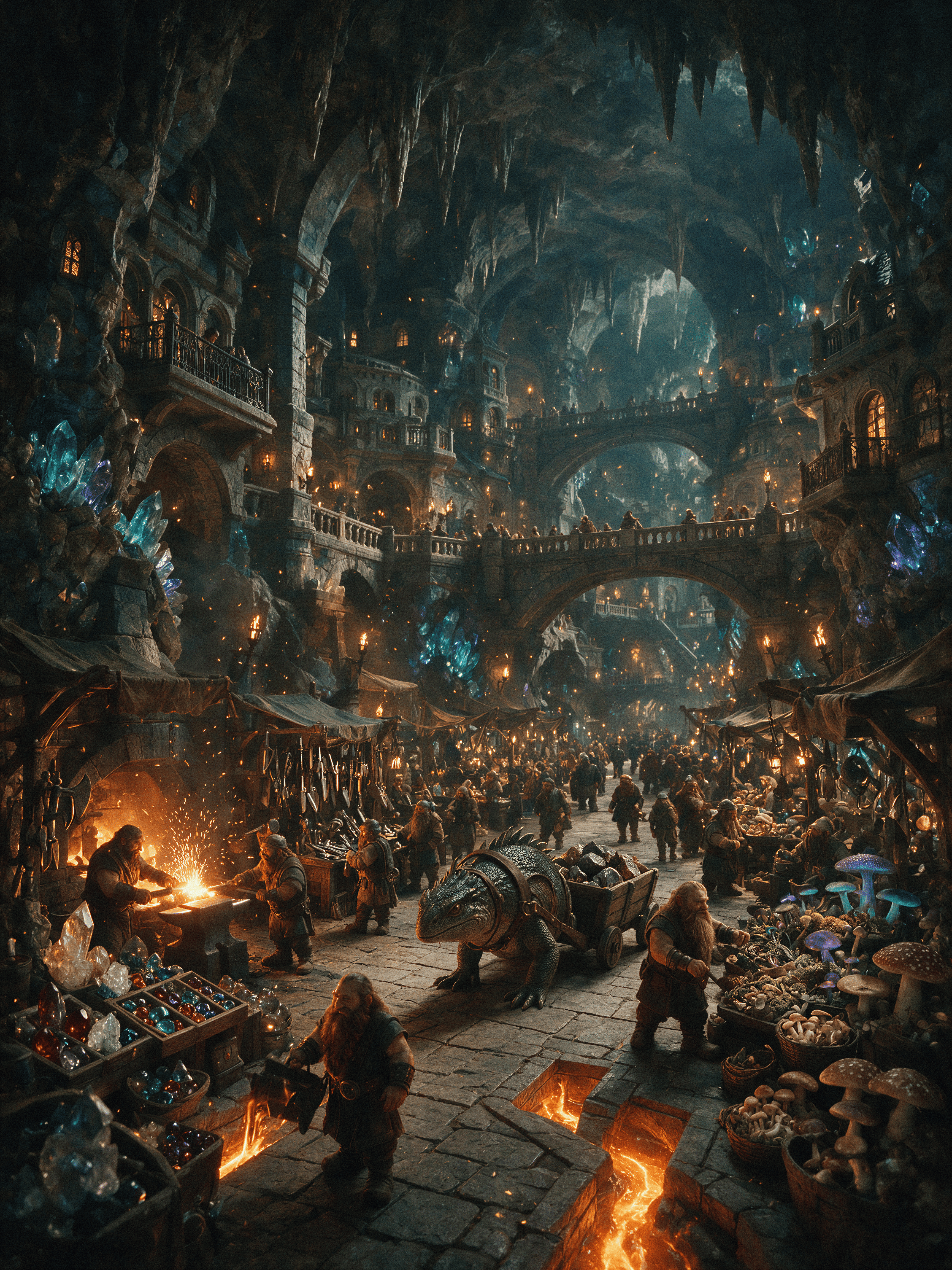 🔮 Underground Cavern City