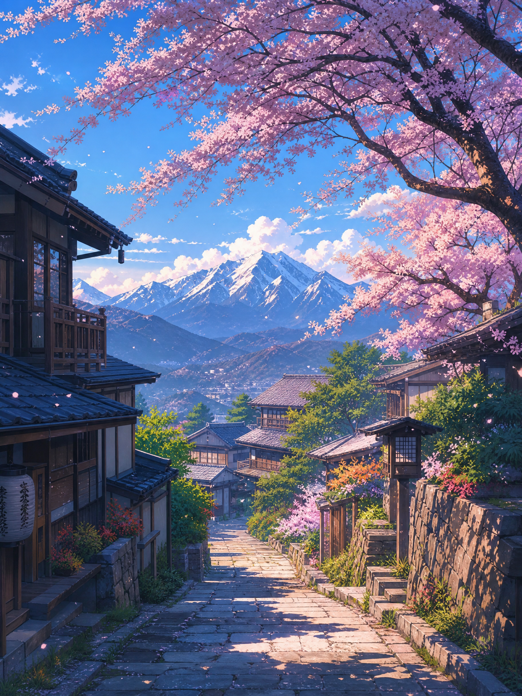 🌸 Village in Spring
