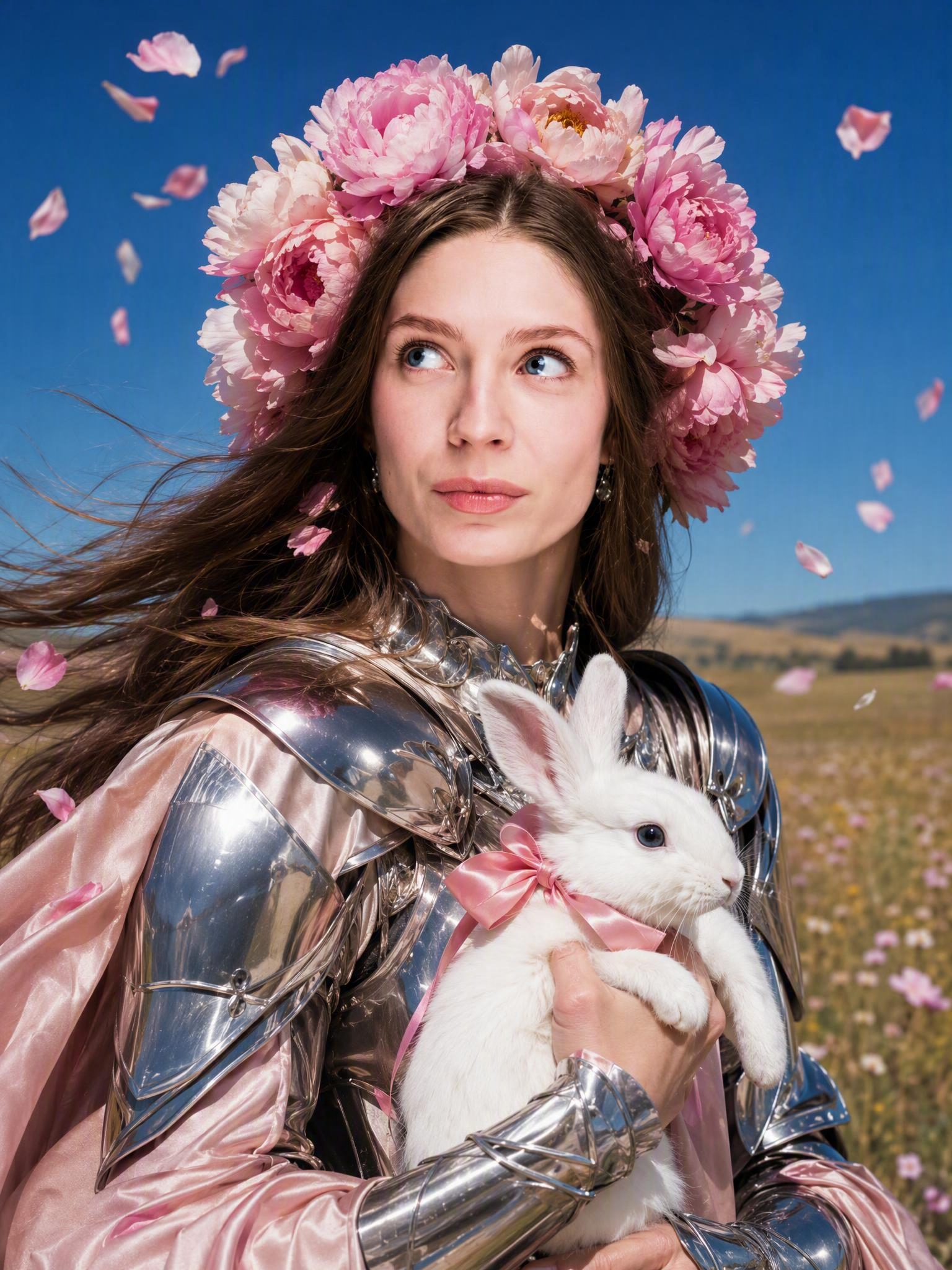 🌸 Пионы & Белый кролик (Couture)