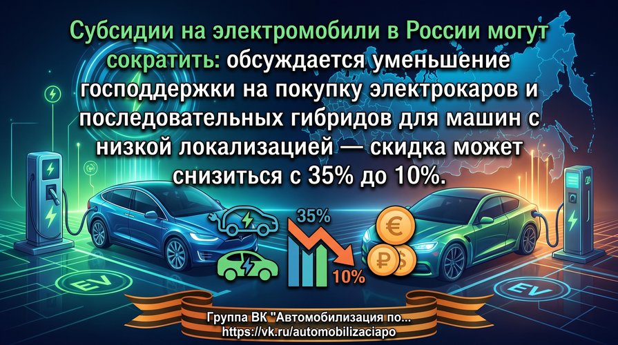 Субсидии на электромобили