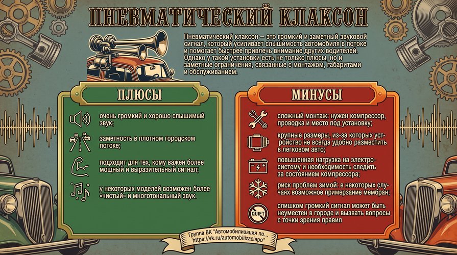 Пневматический клаксон