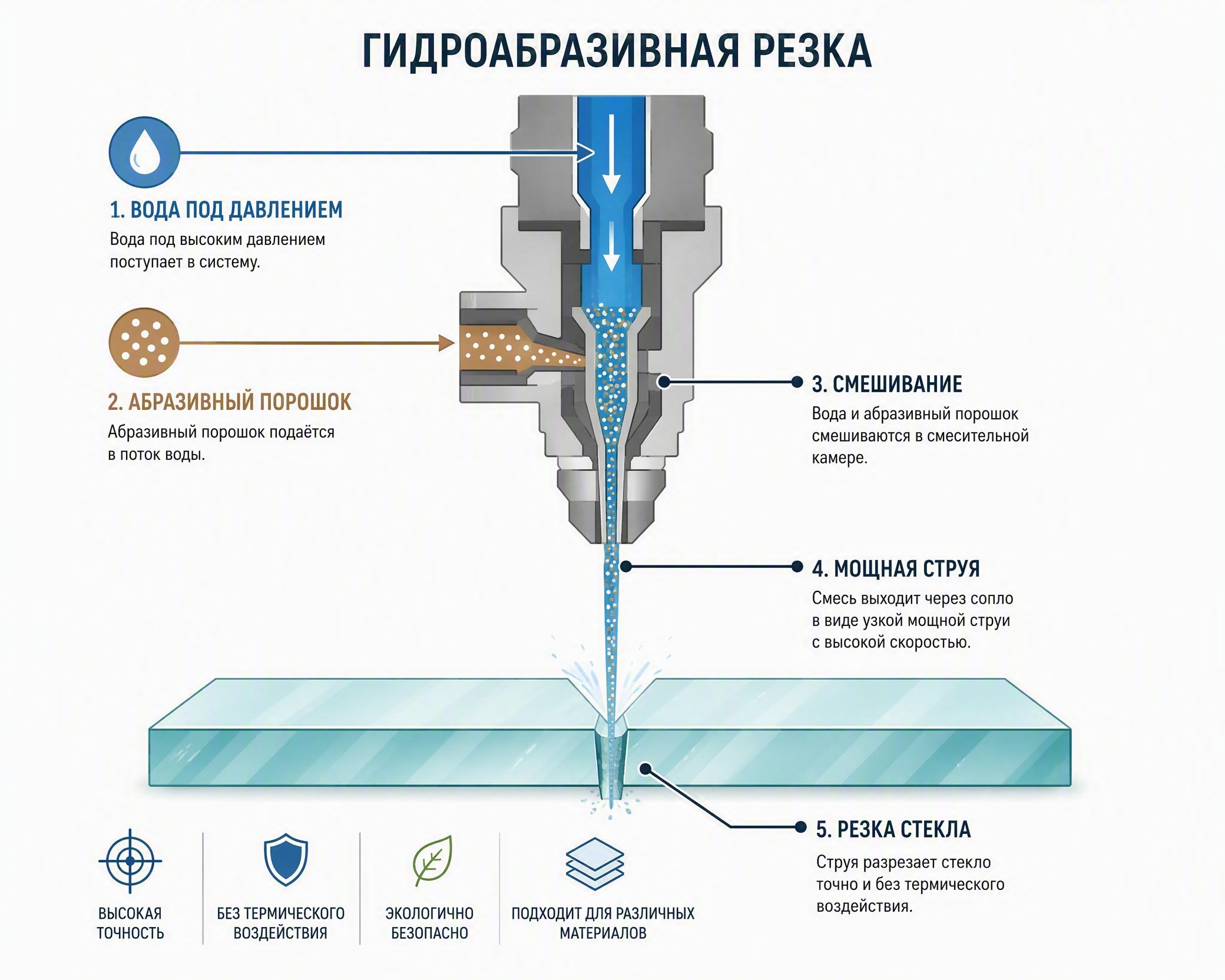 Лазерная резка vs гидроабразивная: что точнее и когда выбрать 3 Лазерная резка vs гидроабразивная: что точнее и когда выбрать