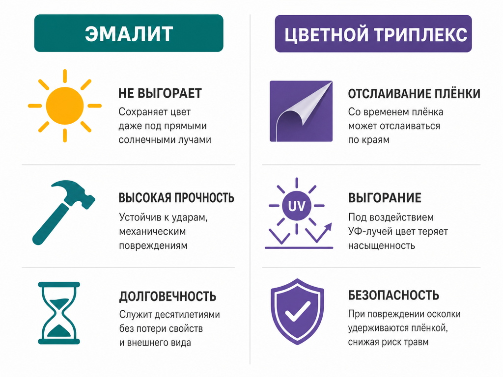 Цветной триплекс или окрашенное стекло - Что лучше? 4 Цветной триплекс или окрашенное стекло - Что лучше?