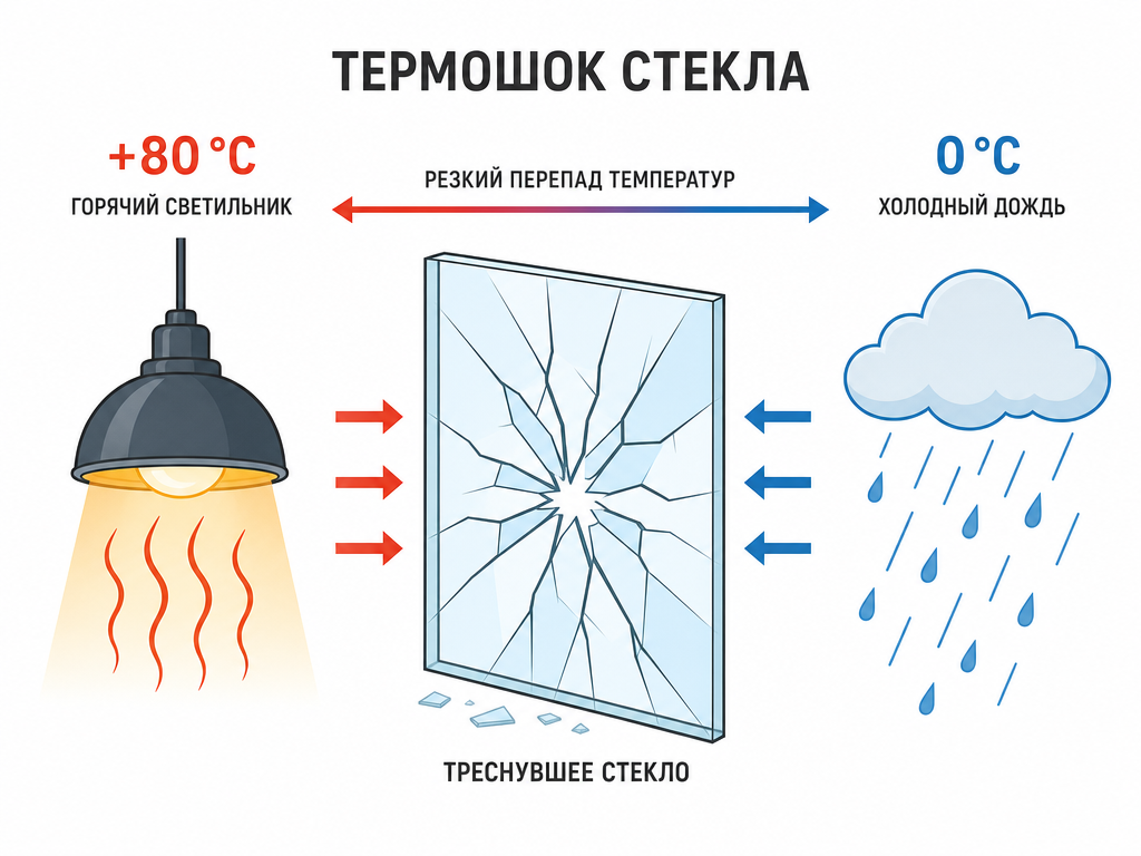 Термостойкое и закаленное стекло для светильников: надежная защита от перегрева и термошока